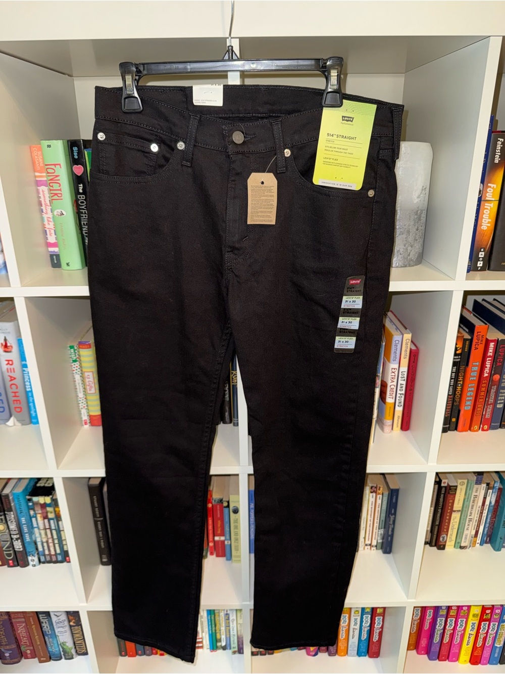 Levi's Black 514 Men’s Straight Stretch Jeans